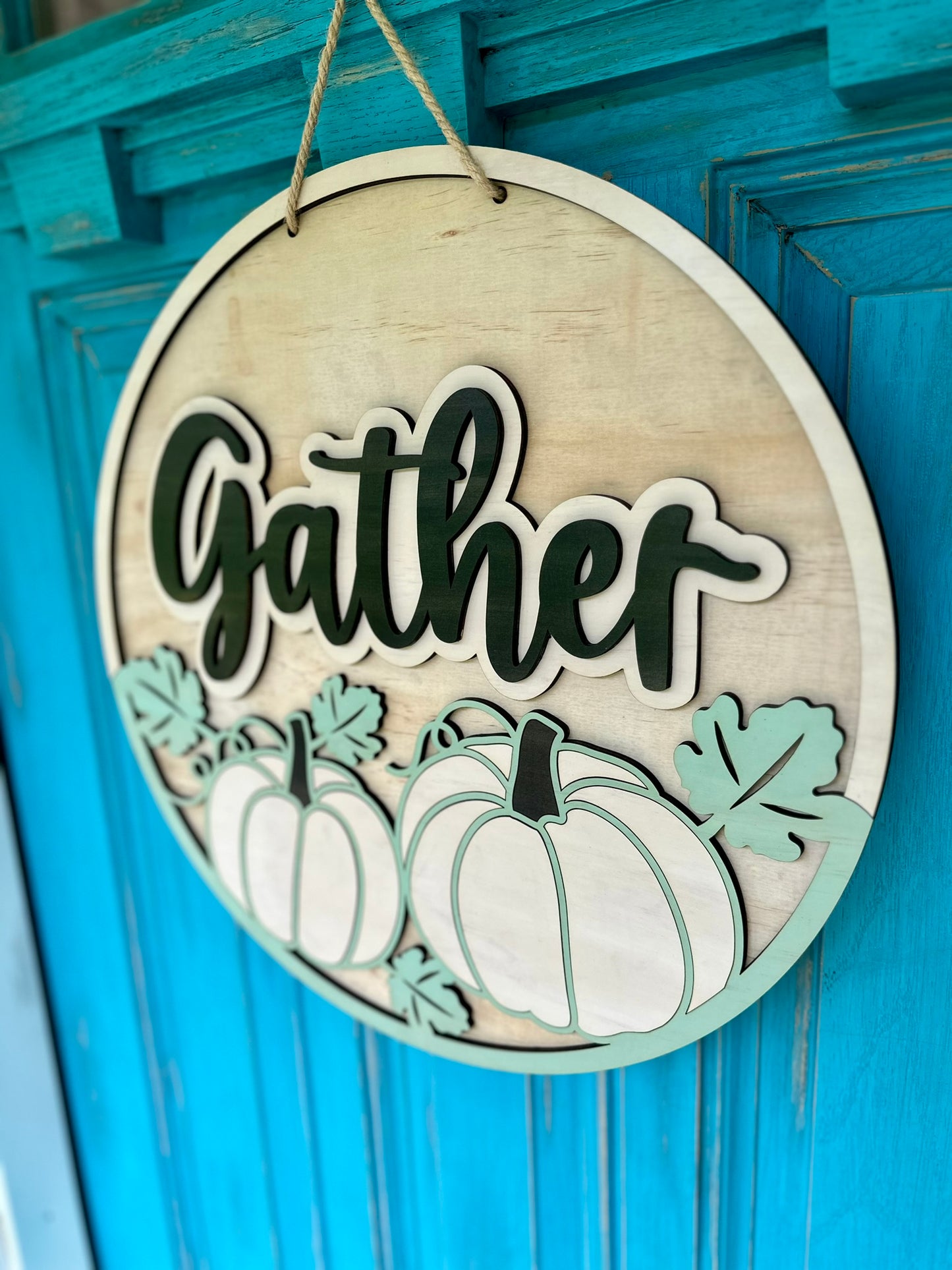 Gather- Fall/Thanksgiving Door Hanger