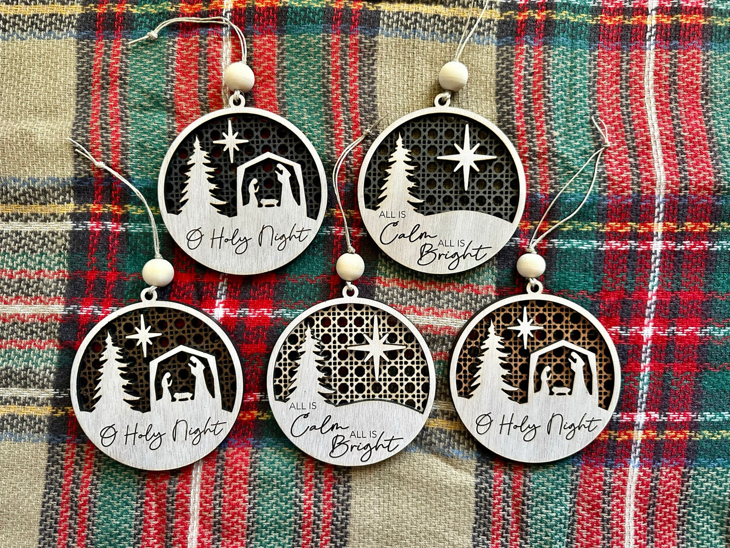 Rattan O'Holy Night Ornament Set