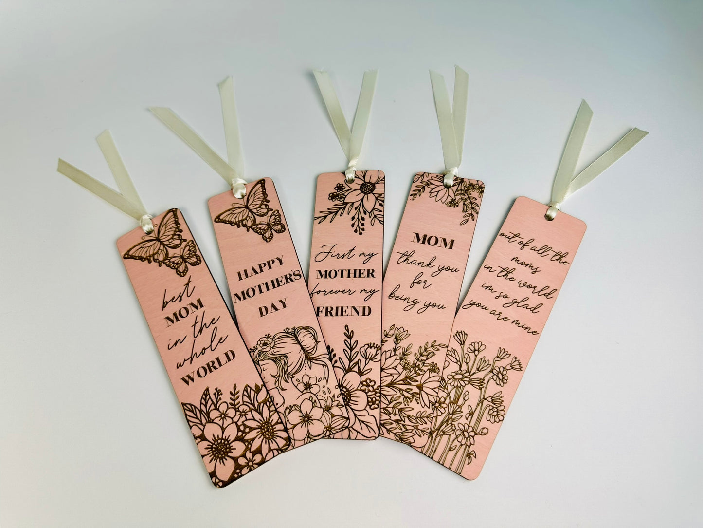 Mother's Day Floral Bookmarks- Set of 6