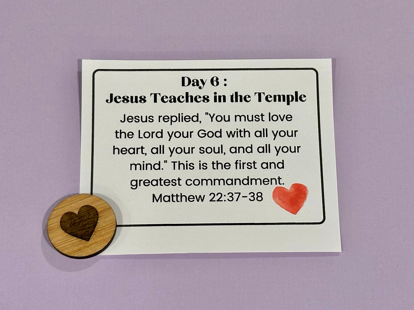 Easter Countdown Tokens and Scripture Cards