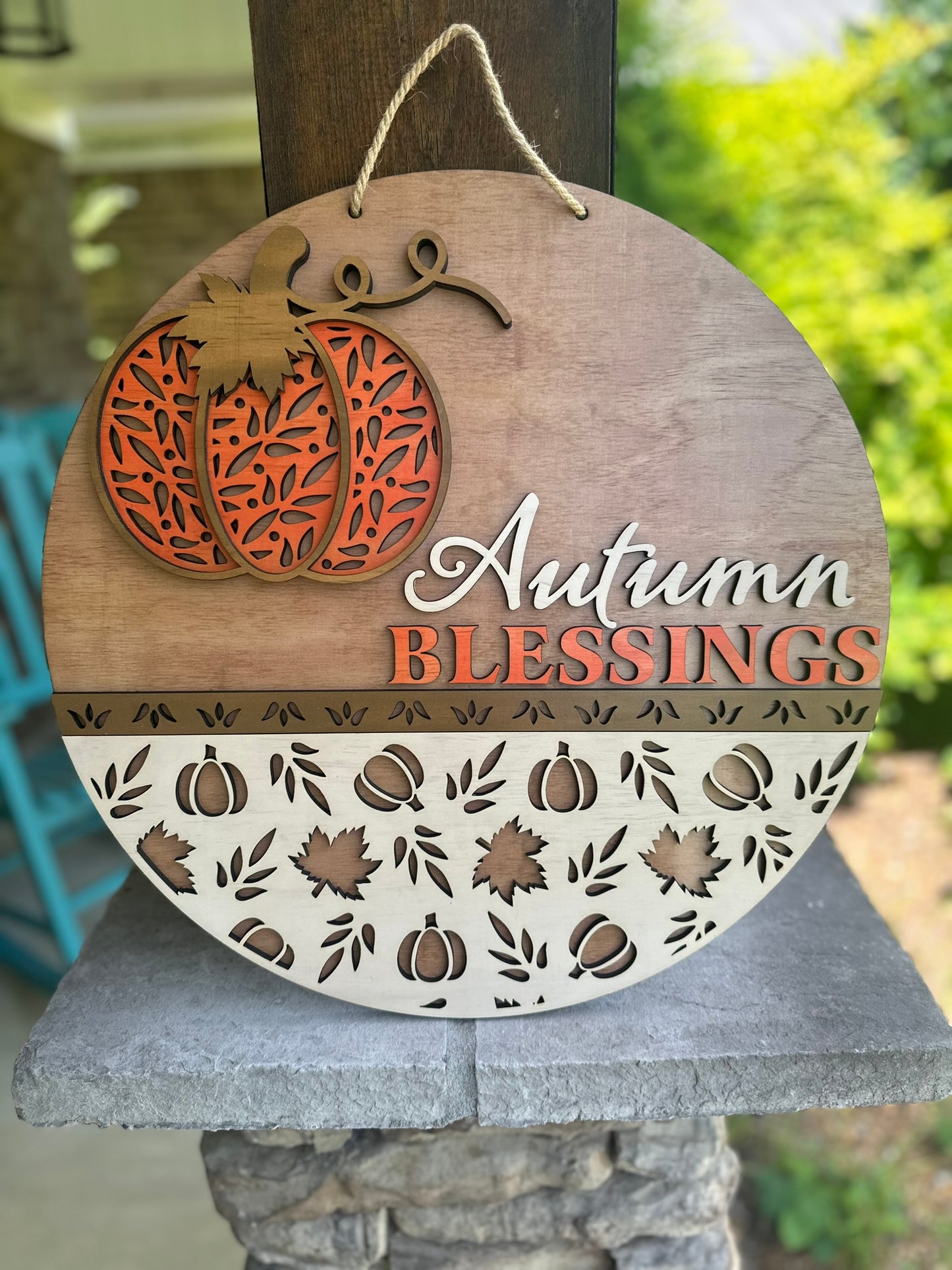 Autumn Blessings- Fall Door Hanger