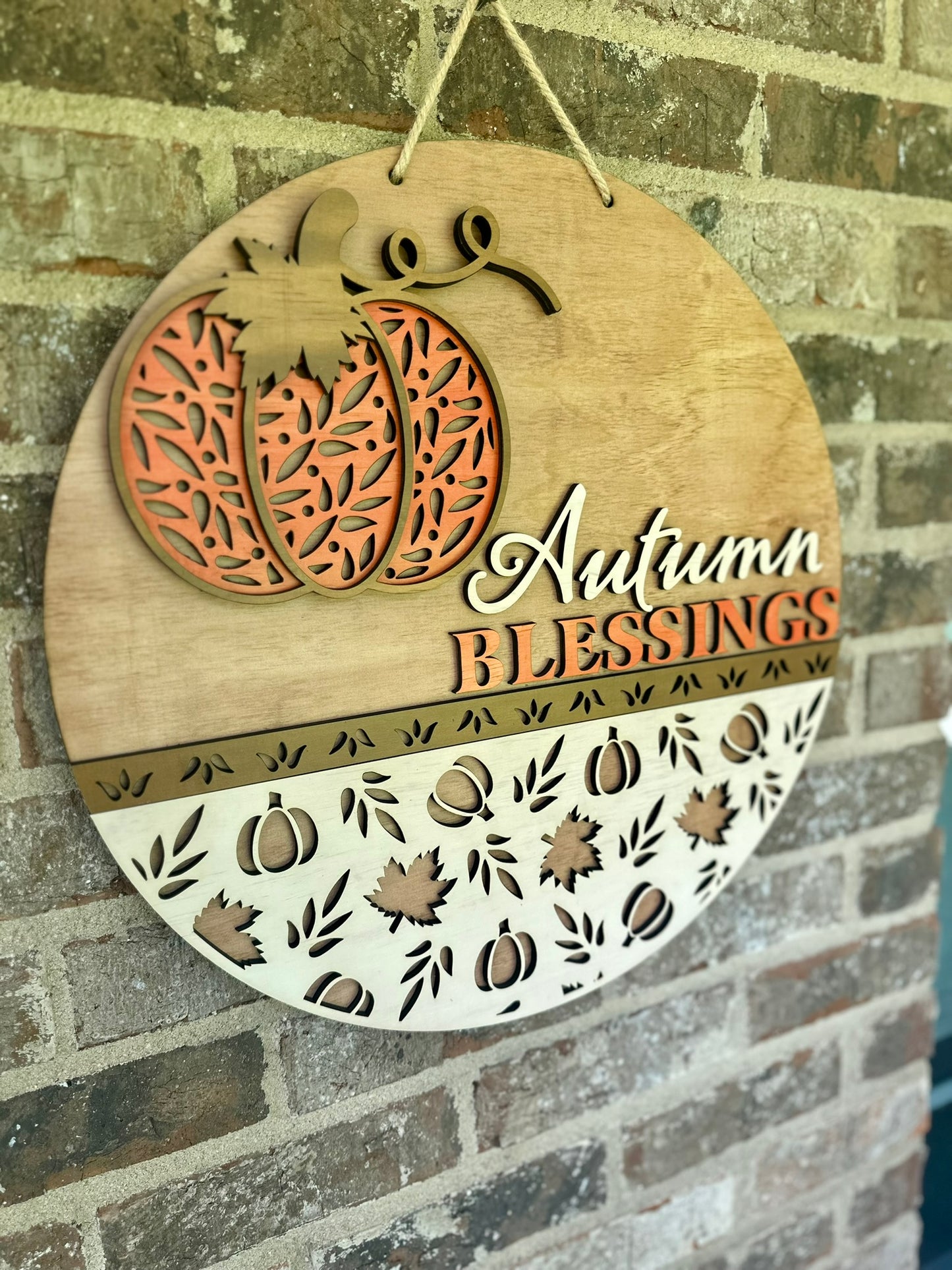 Autumn Blessings- Fall Door Hanger