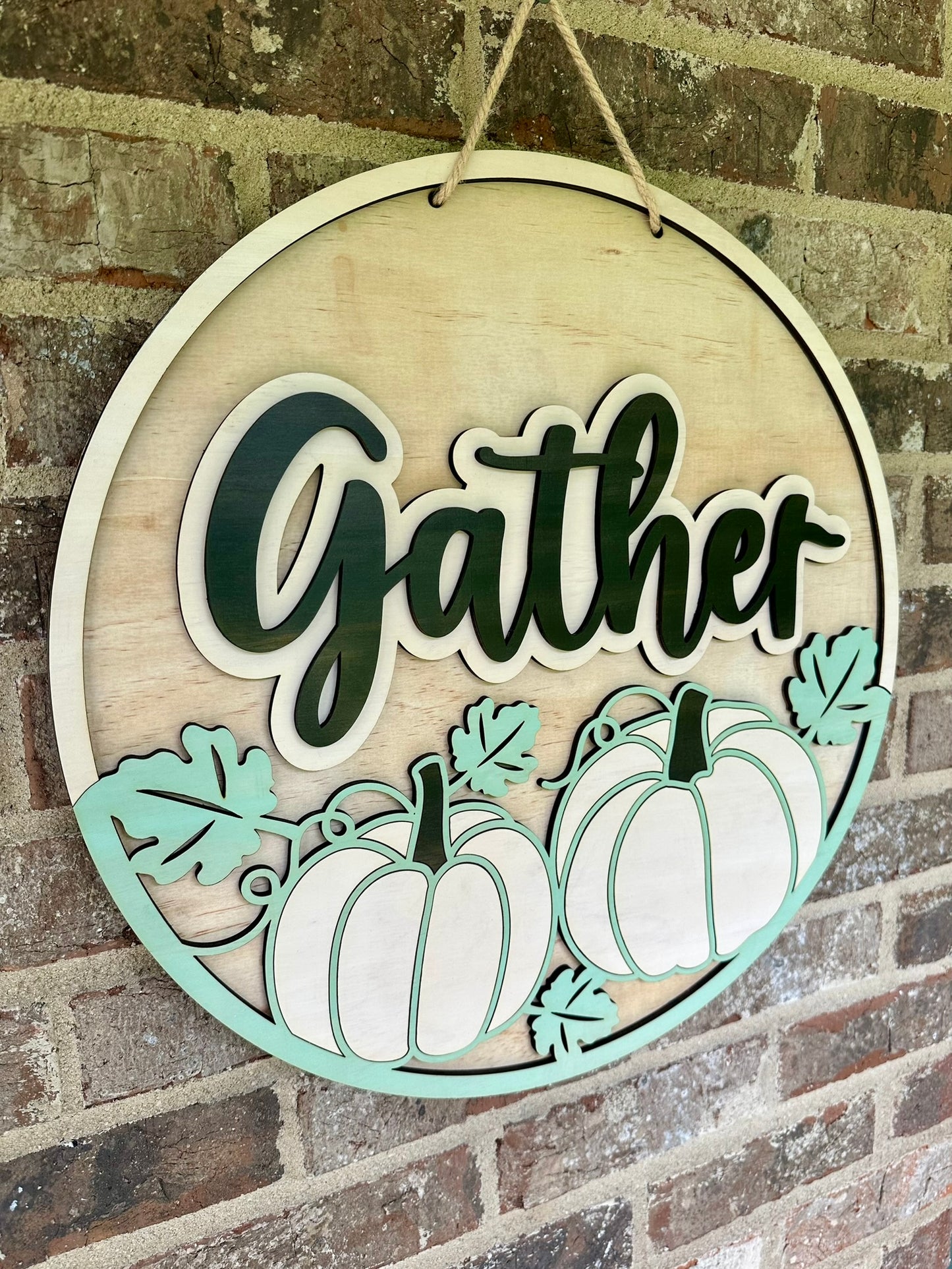 Gather- Fall/Thanksgiving Door Hanger