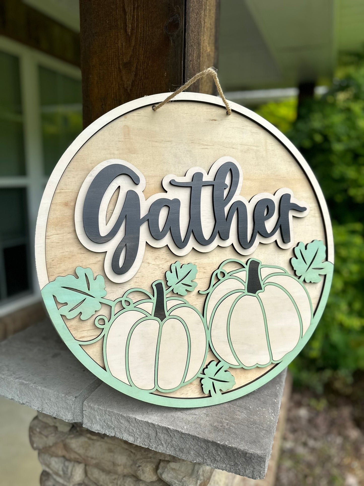 Gather- Fall/Thanksgiving Door Hanger