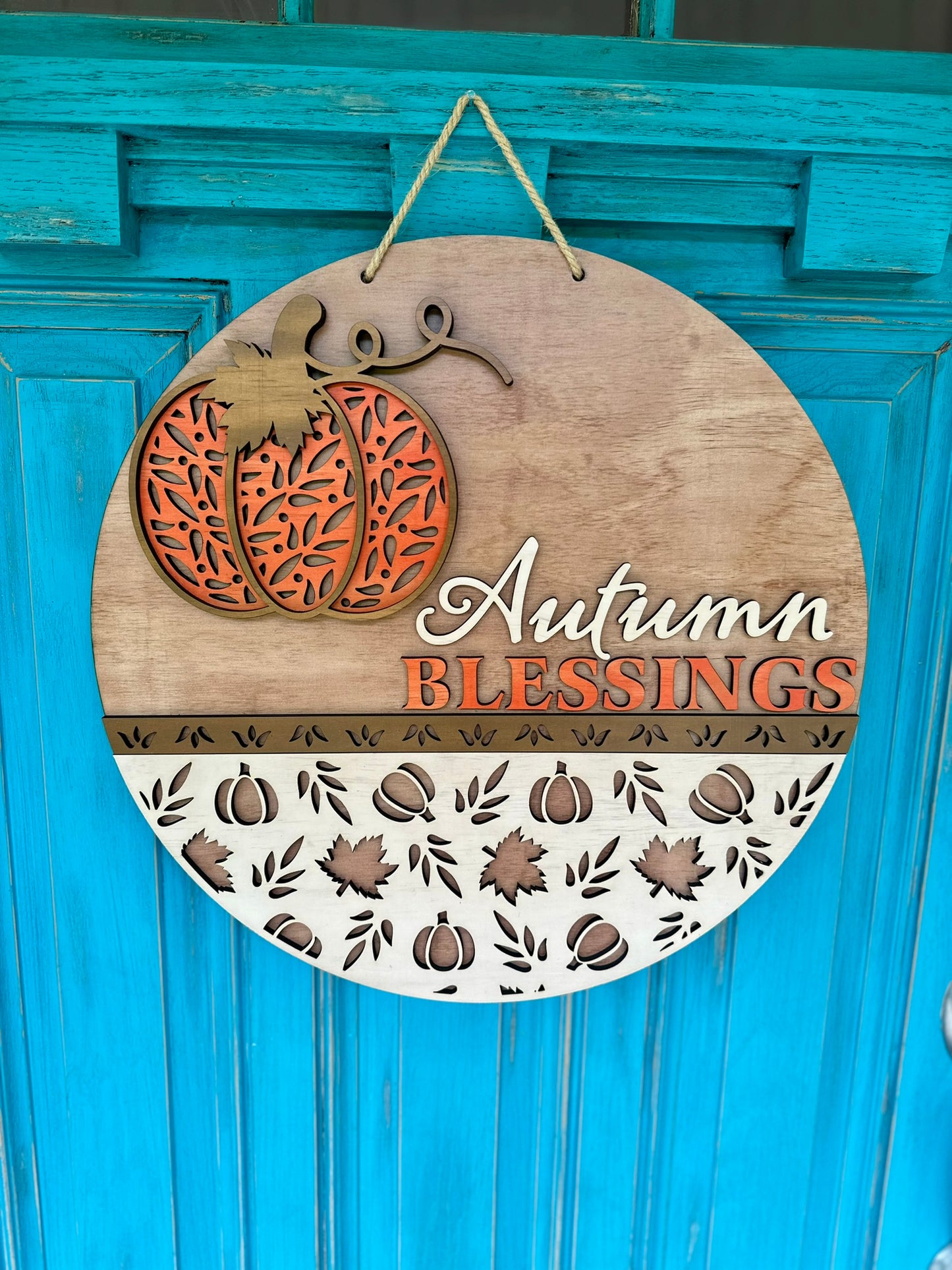 Autumn Blessings- Fall Door Hanger