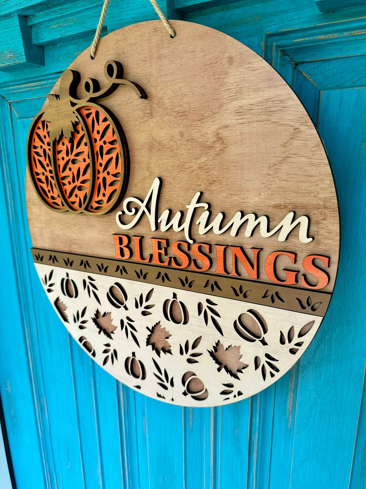 Autumn Blessings- Fall Door Hanger