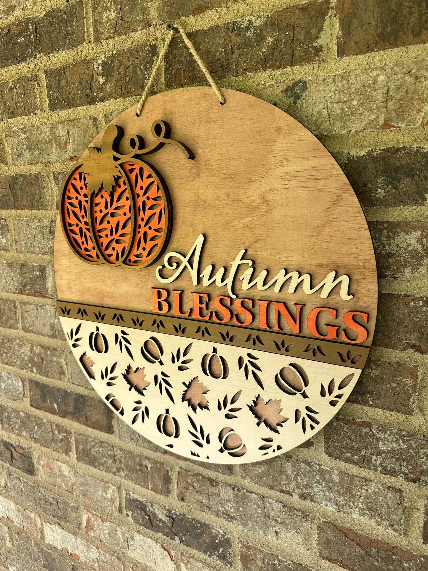 Autumn Blessings- Fall Door Hanger