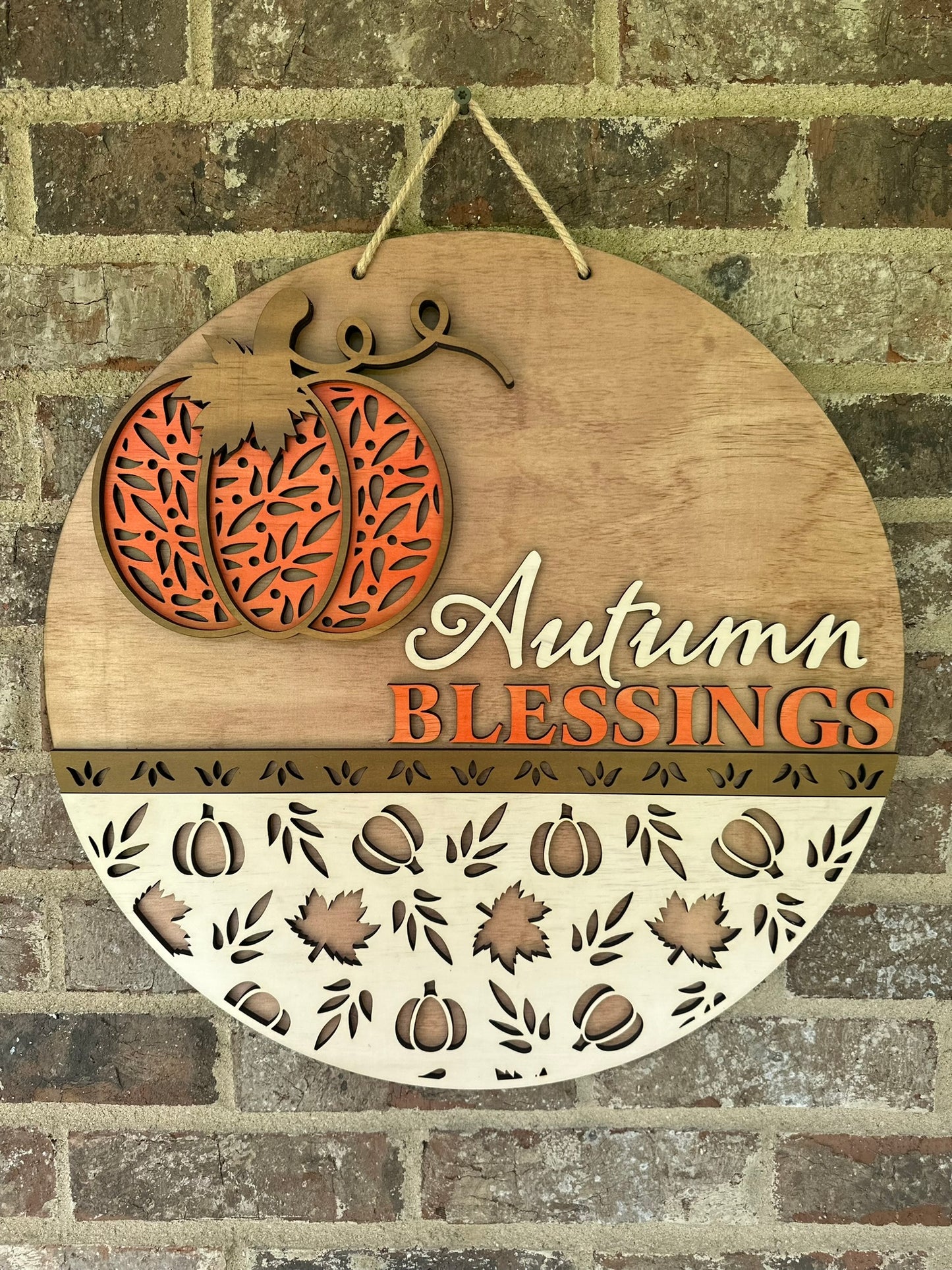 Autumn Blessings- Fall Door Hanger