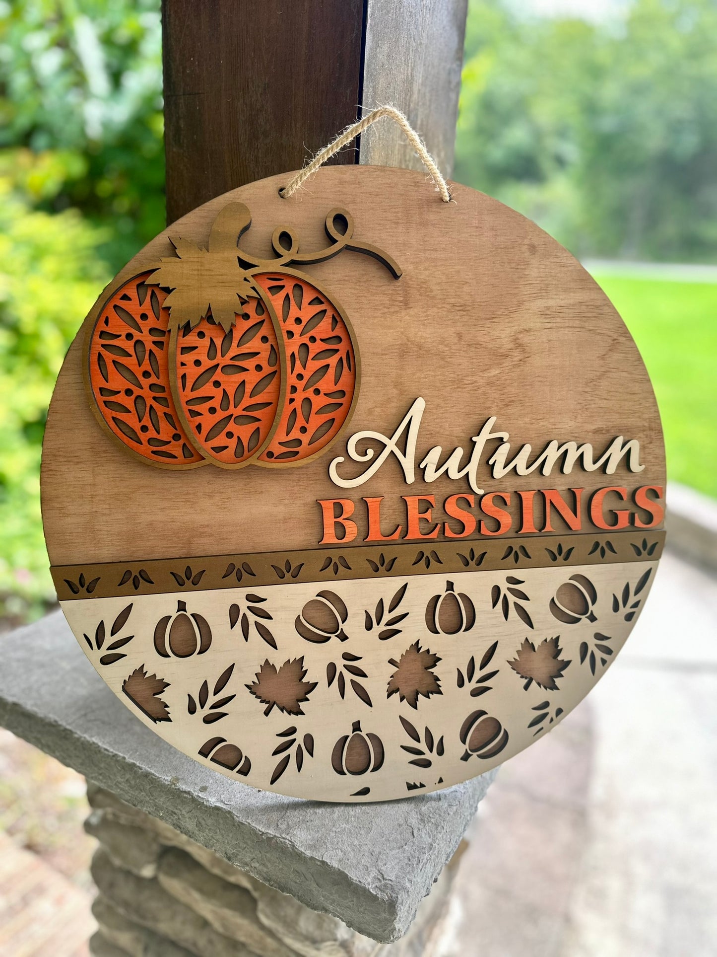 Autumn Blessings- Fall Door Hanger