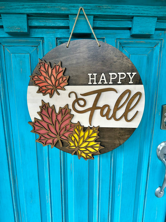 Happy Fall Door Hanger