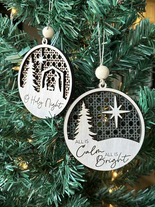 Rattan O'Holy Night Ornament Set